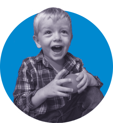 chlapeček má radost